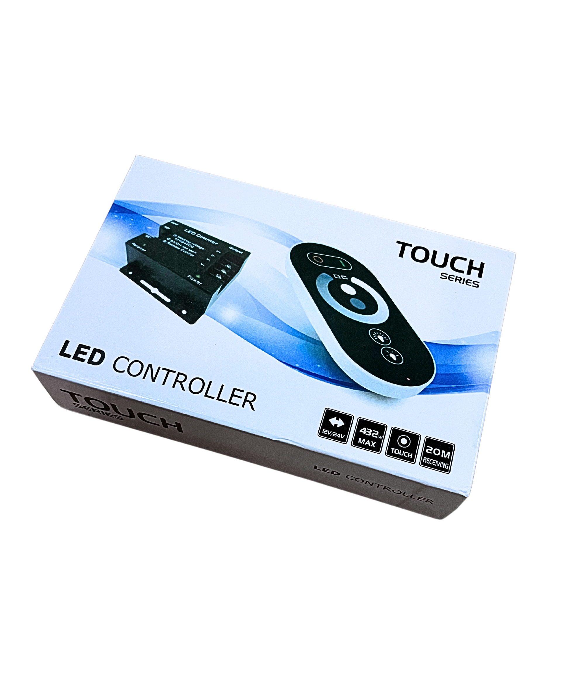 Controler LED 12-24V cu Touch și Dimmer pentru ajustare luminozitate