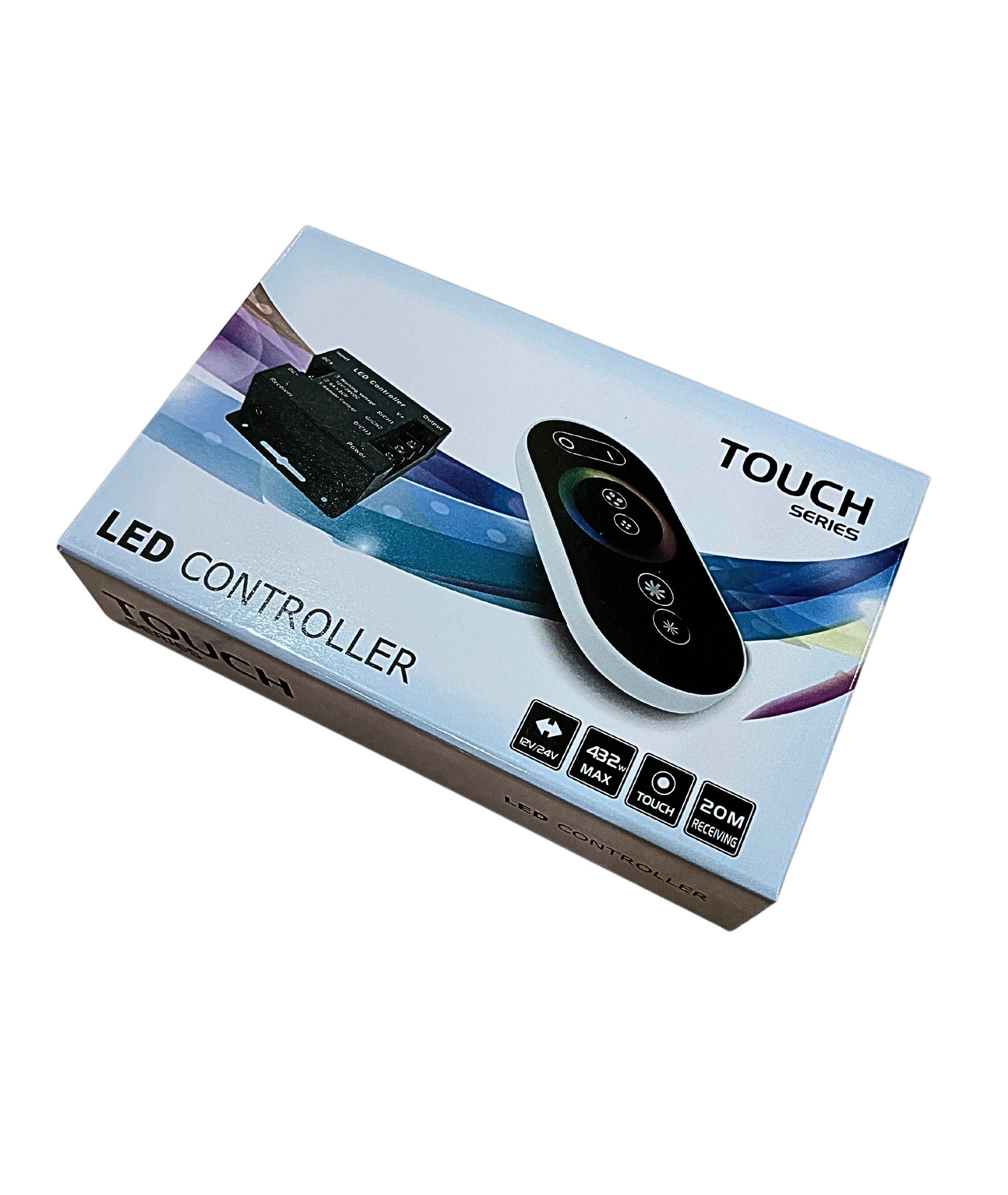 Controler Dimmer LED RGB 12-24V, Putere Max 432W
