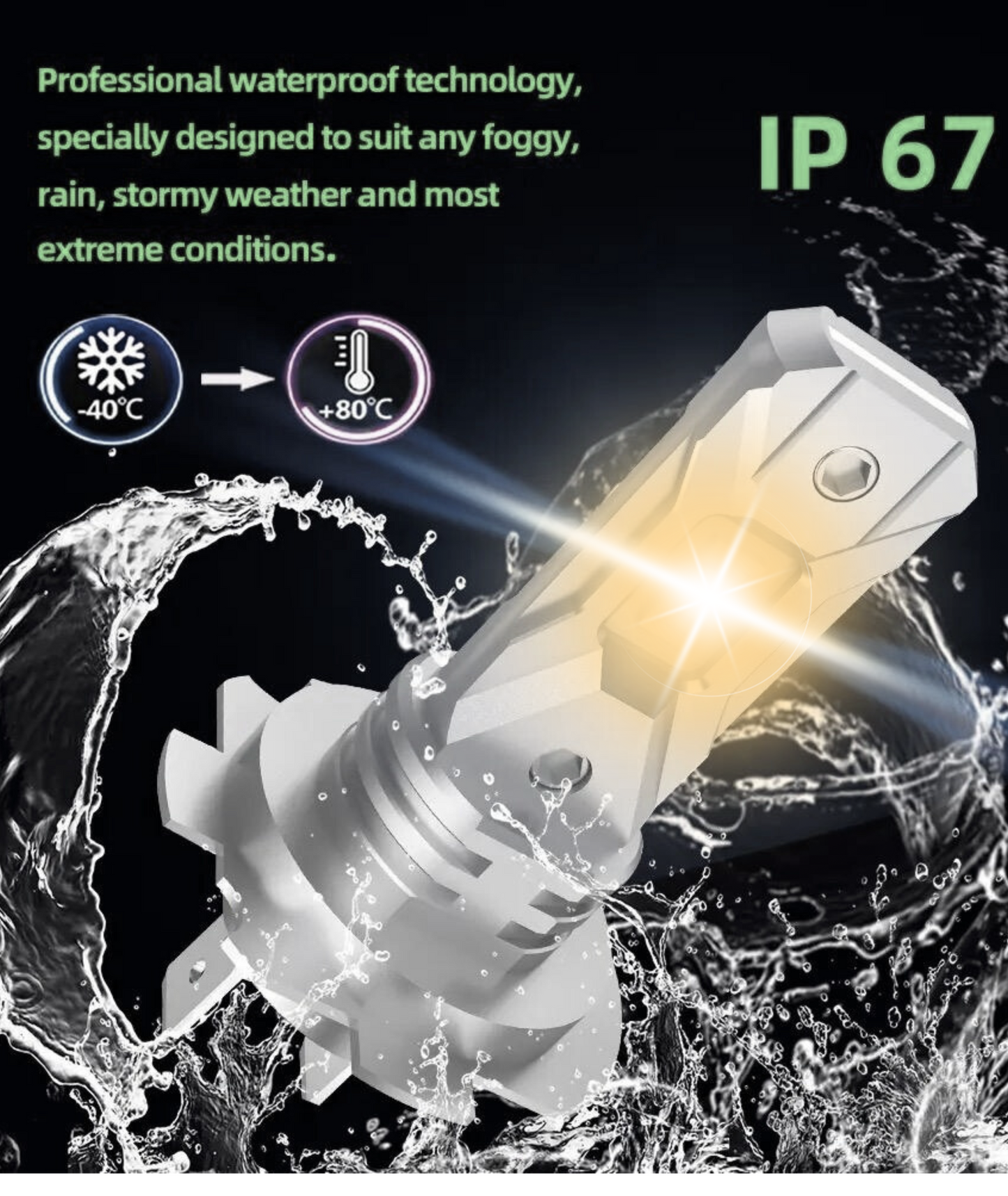 Becuri LED alb-cald pentru masina