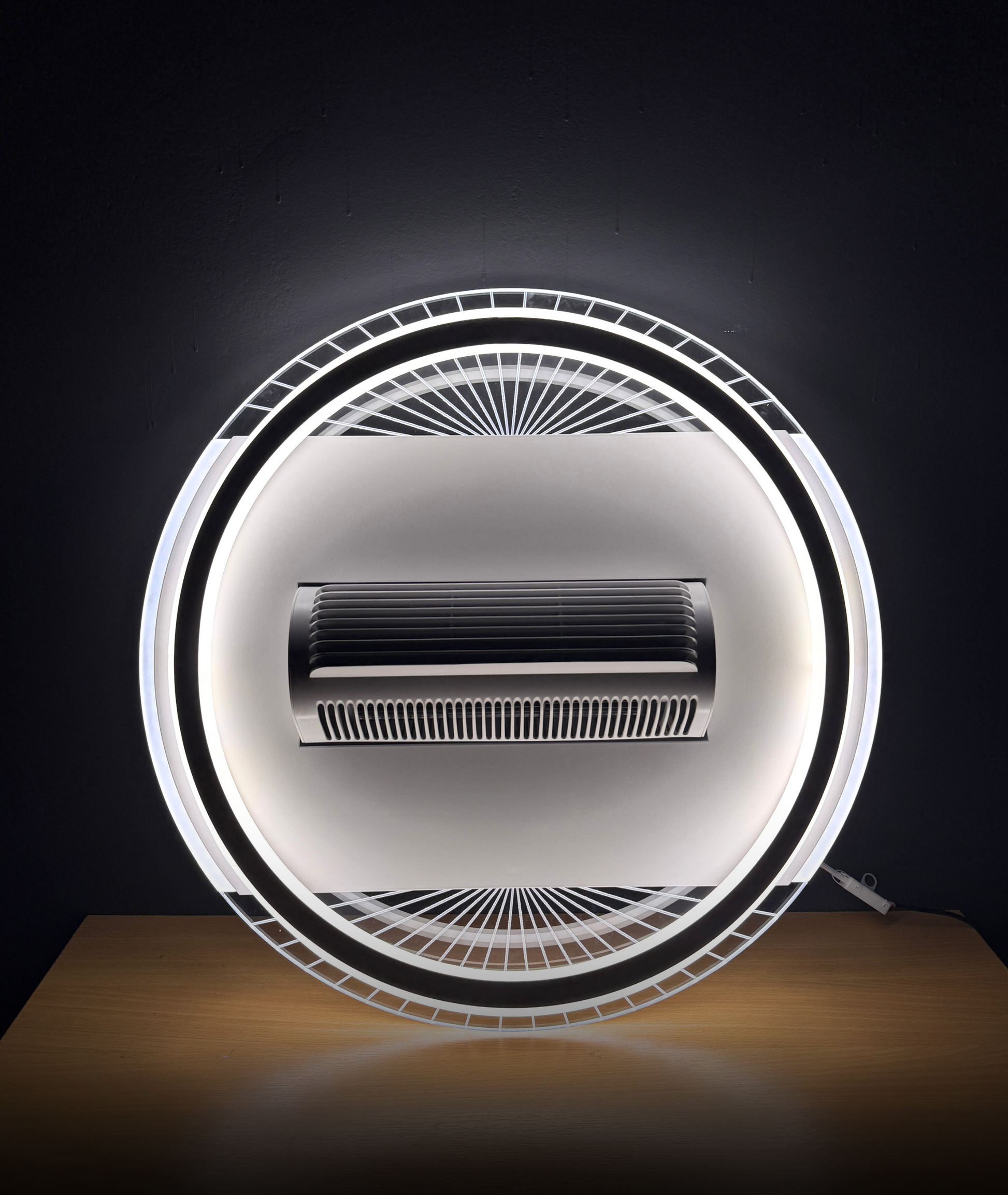 plafoniera moderna LED 60W cu ventilator 18W integrat