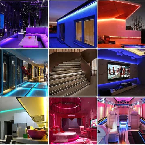 LED RGB 5050 Premium, Bandă 3 Randuri, 180 LED-uri/m