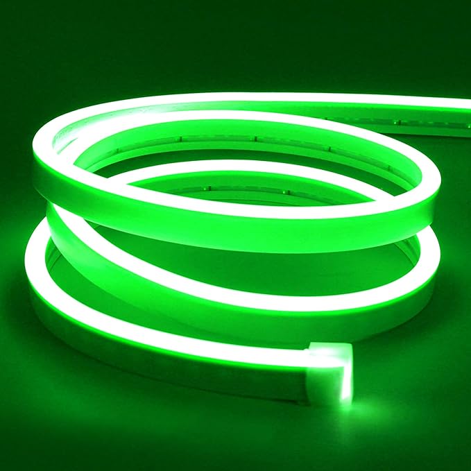 Furtun LED Neon Flex 220V Verde 5m – Iluminare Puternică și Flexibilă