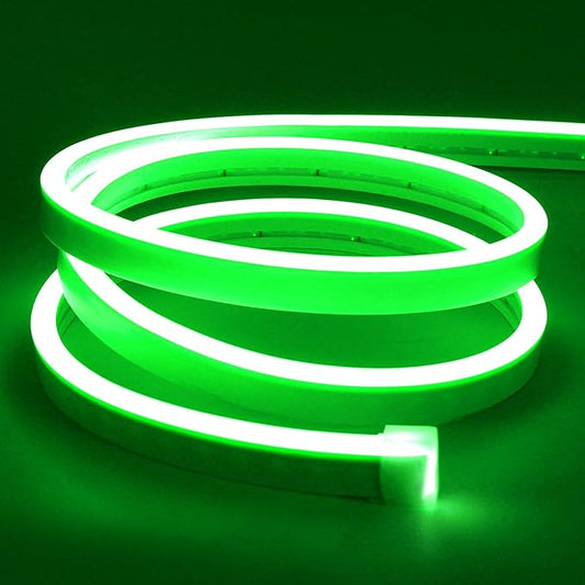 Furtun LED Neon Flex 220V Verde 5m – Iluminare Puternică și Flexibilă