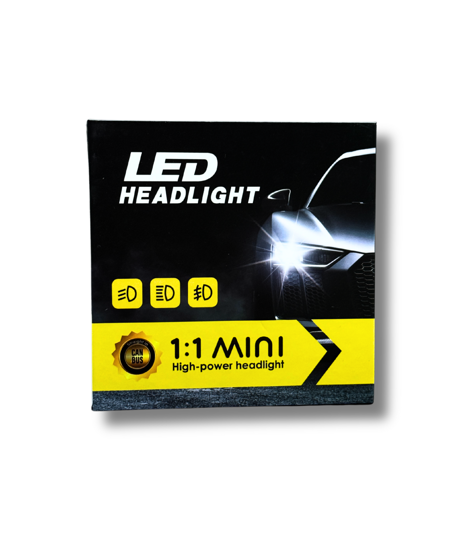 Becuri LED Auto H7 150W CANBUS Model 2025 cu 4x Chip 3570 și răcire activă
