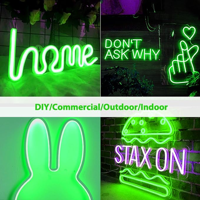 Furtun LED Neon Flex 220V Verde 5m – Iluminare Puternică și Flexibilă