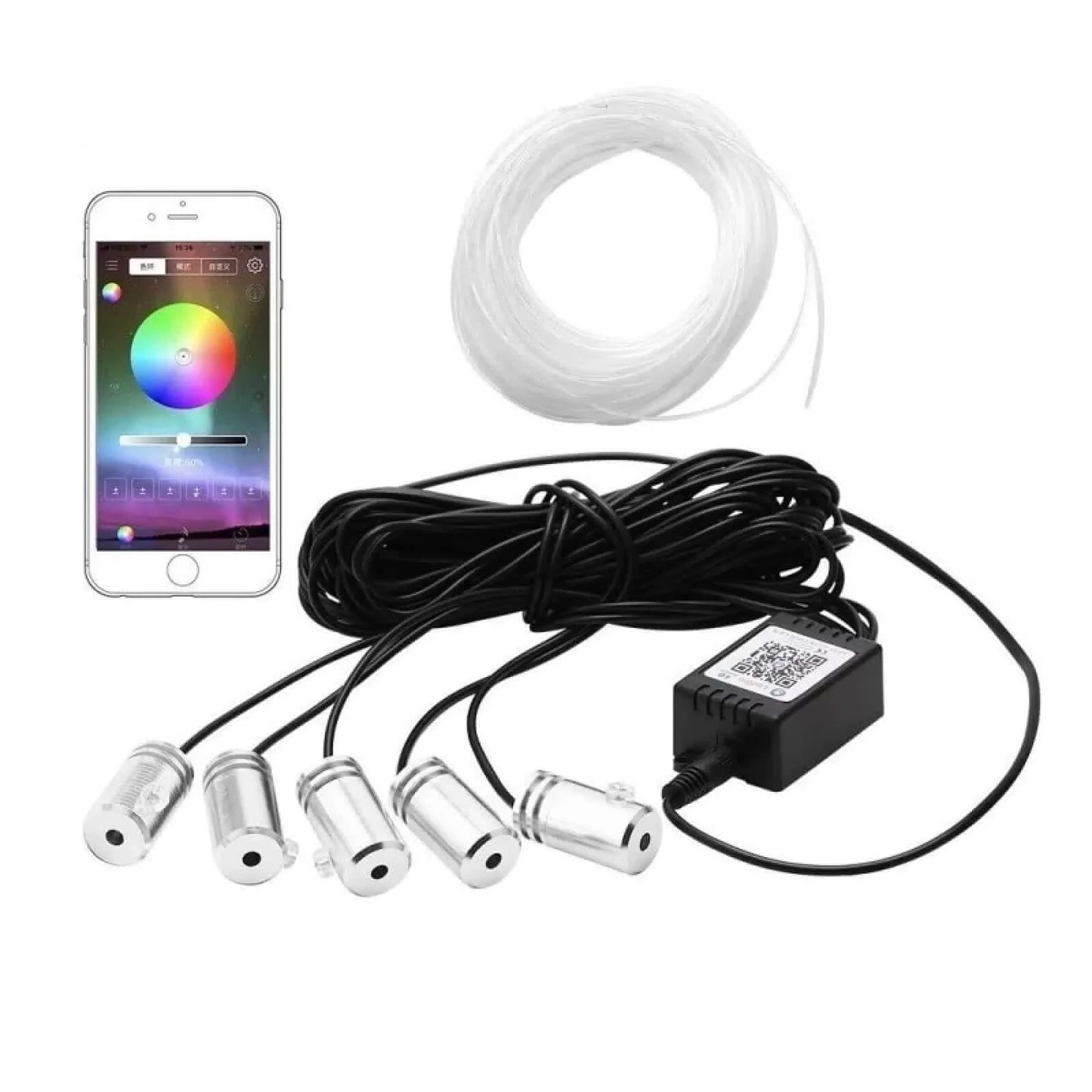 Benzi LED luminoase pentru ambient auto