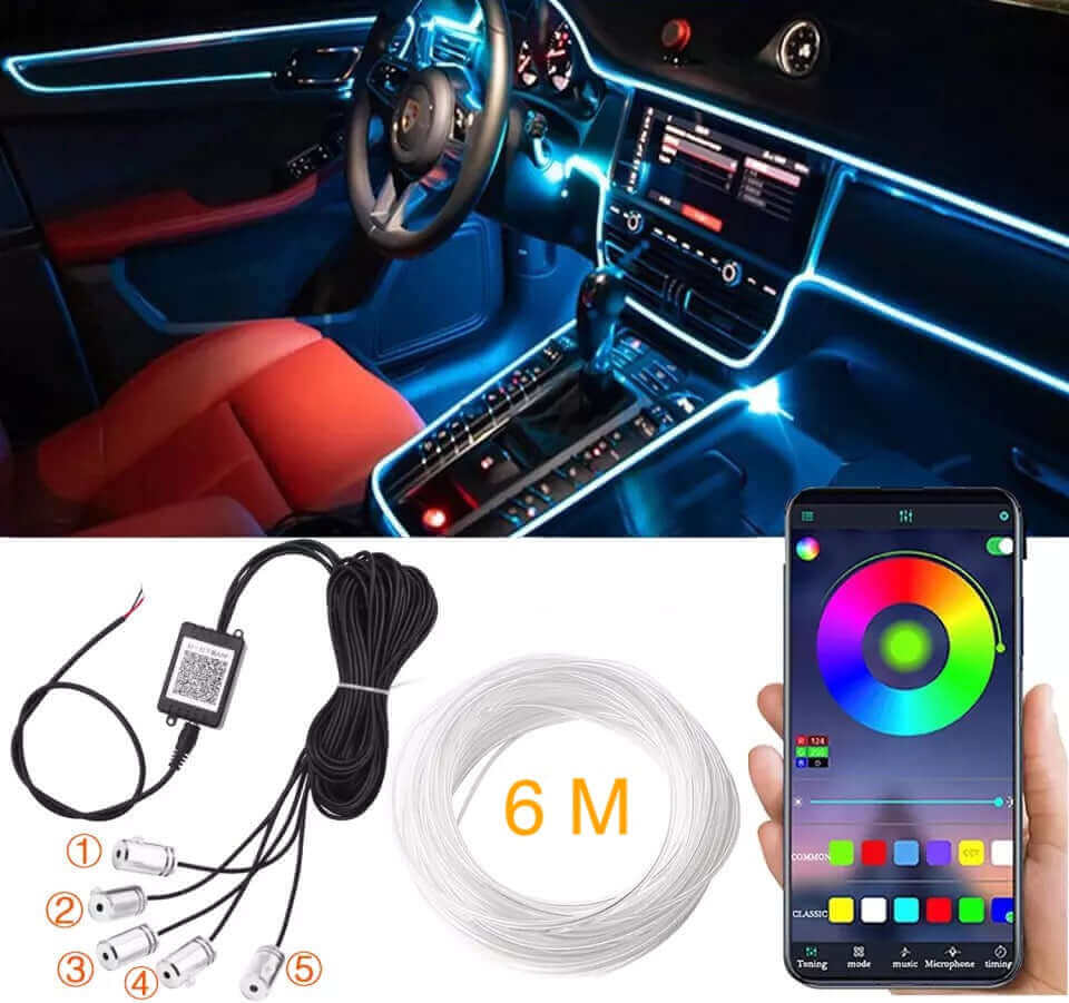 Kit lumini ambientale auto RGB