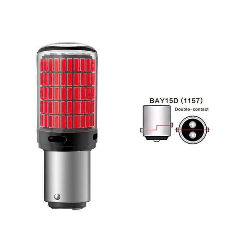 Set Becuri LED Cu Funcție de Stop Frână - 144 SMD