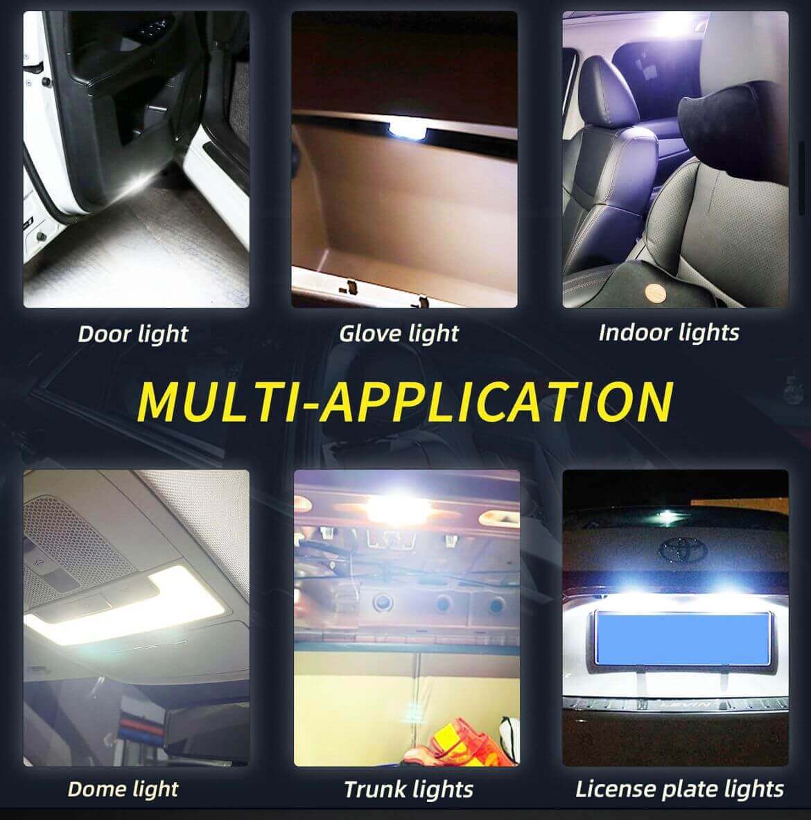 Becuri auto W5W cu 15 SMD-uri
