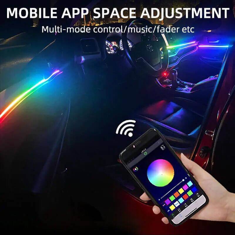Decor auto luminos
