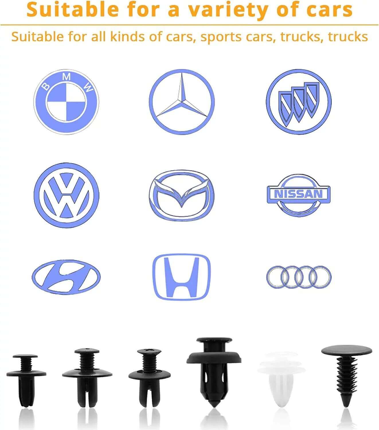 Clipsuri universale pentru autoturisme