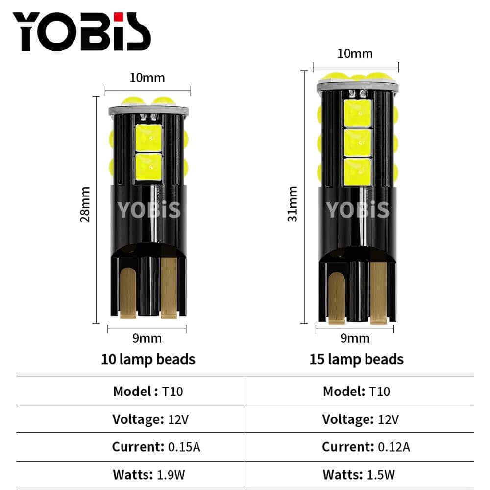 Becuri LED Auto T10/T15 6000K