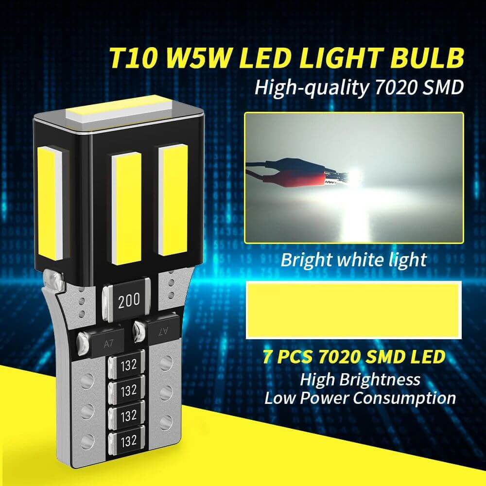 Upgrade Auto: Set Becuri LED T10 6000K W5W