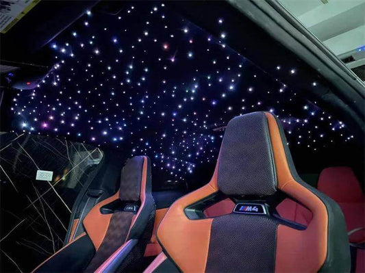 Kit Plafon Instelat cu Fibra Optica RGBW Auto