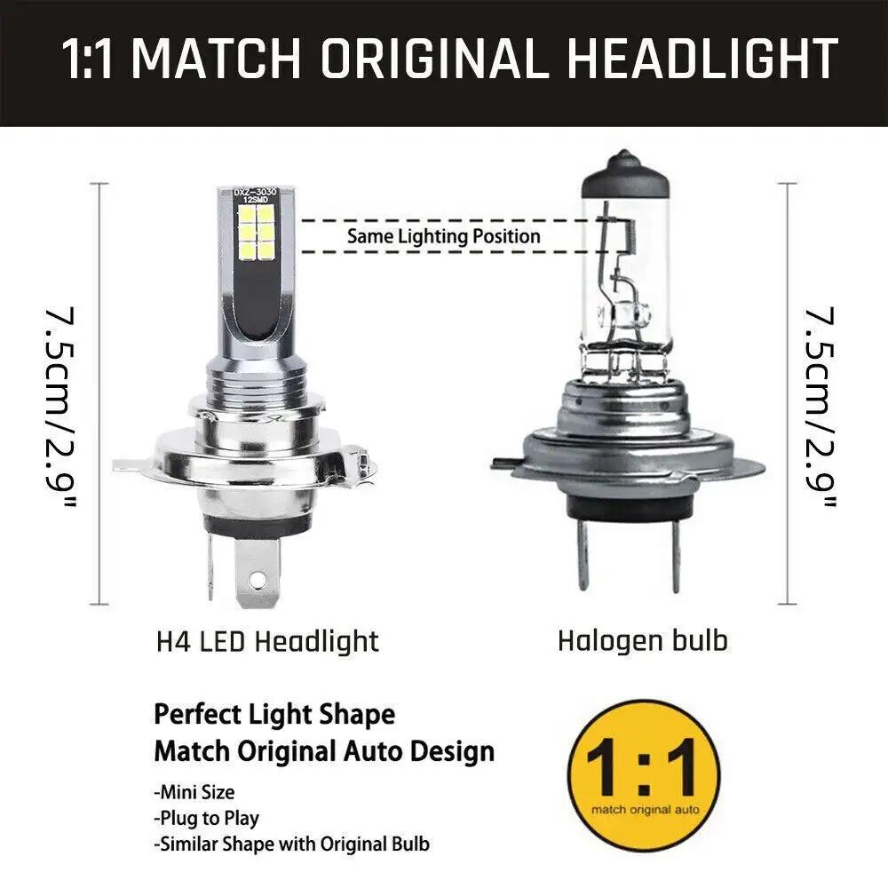 Becuri Auto LED H4 CANBUS 12V 14000LM 100W