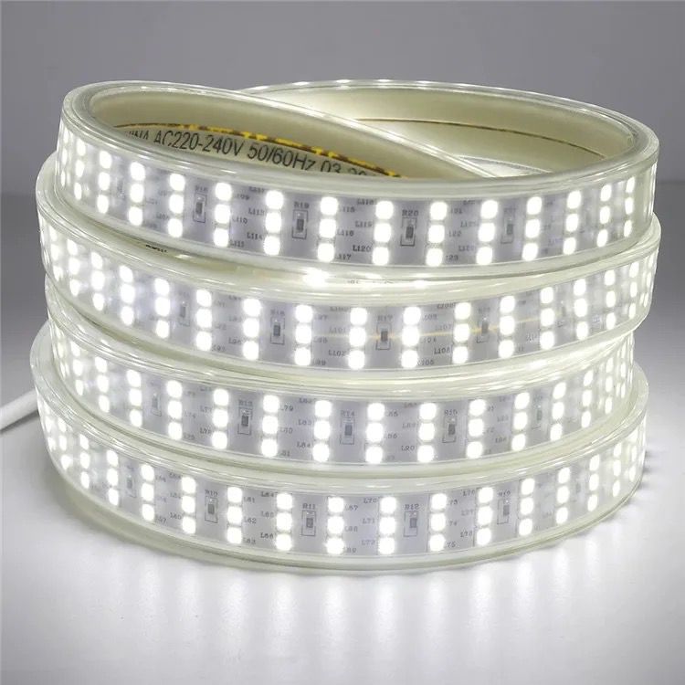 Bandă LED RGB 3 Randuri, 180 LED-uri/m, Protecție Cauciuc
