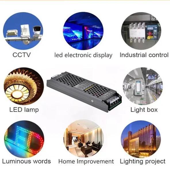 Sursa Alimentare LED DC 12V Ultra Subțire fără Ventilator