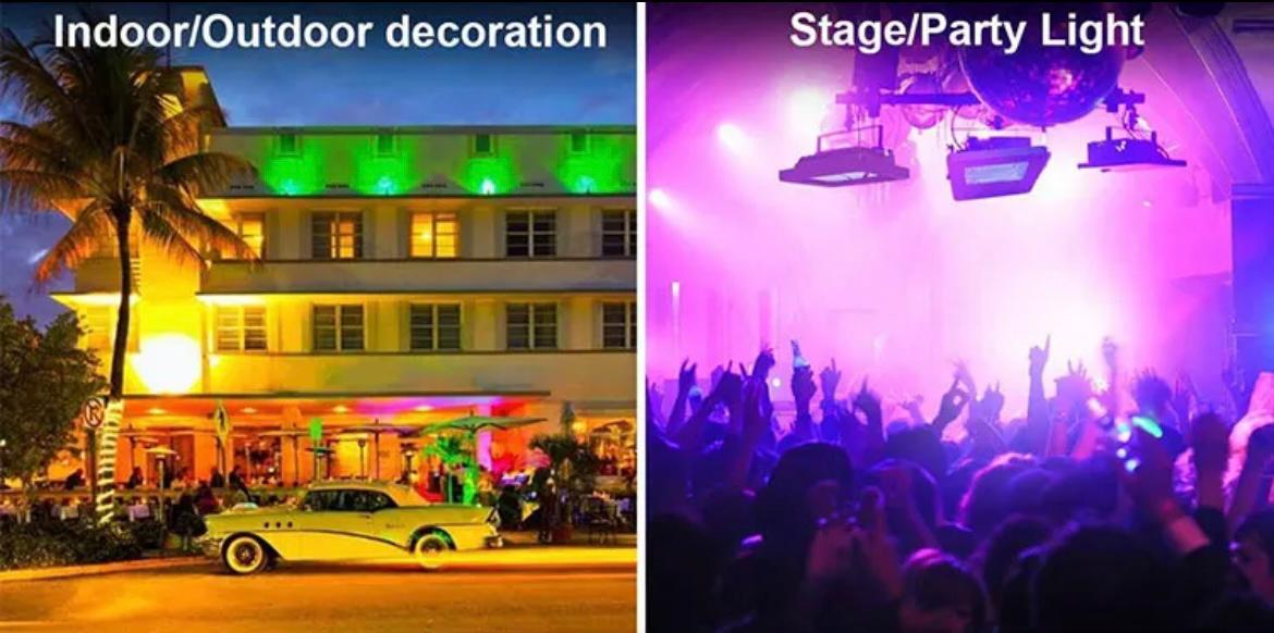 Proiector LED RGB 30W, telecomandă IR, 220V, 50.000 ore