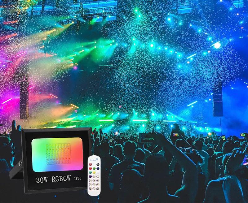 Proiector LED RGB 30W pentru decor, 16 culori, 4 efecte