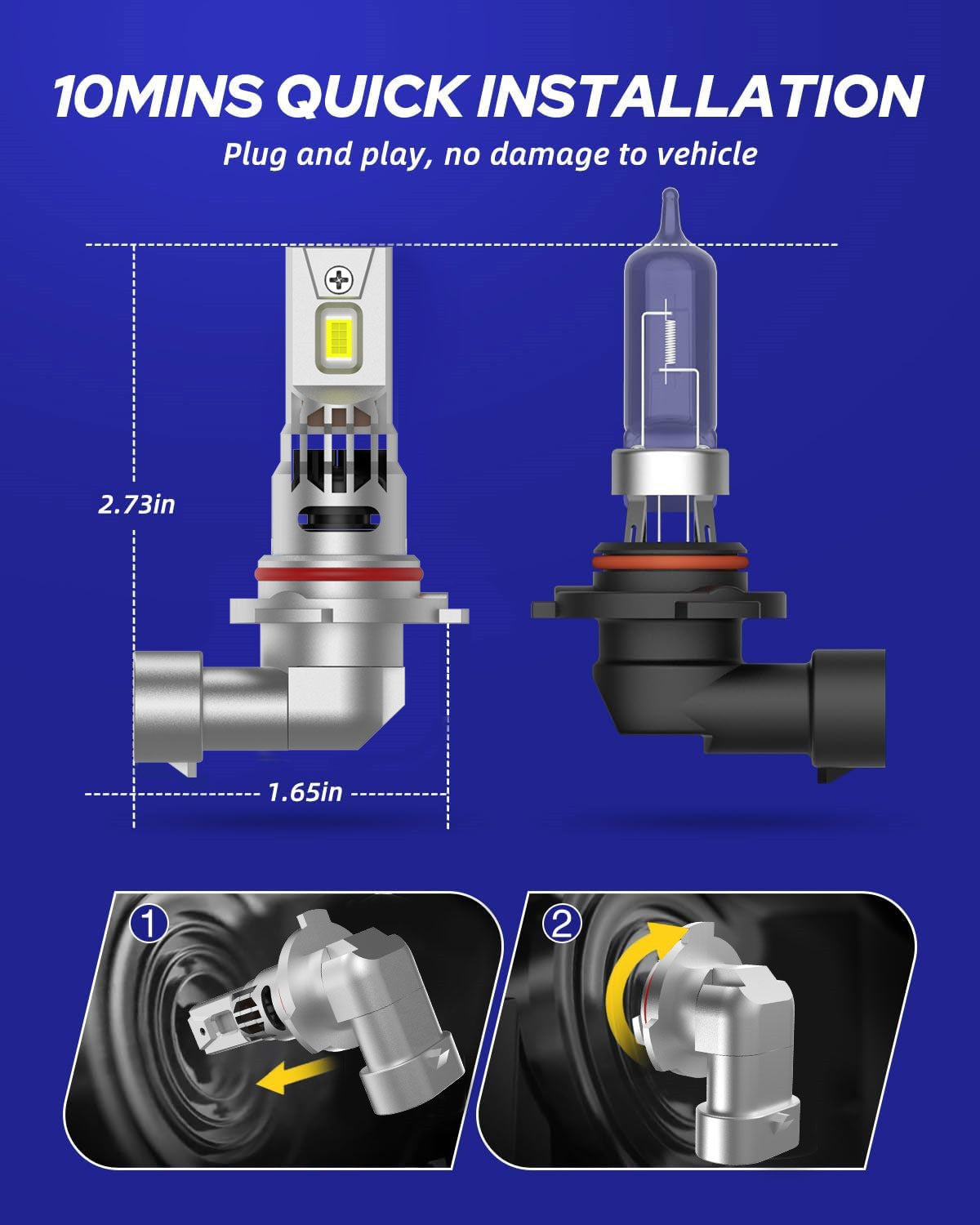 Set LED 9005 9006 CANBUS 160W cu sistem de răcire