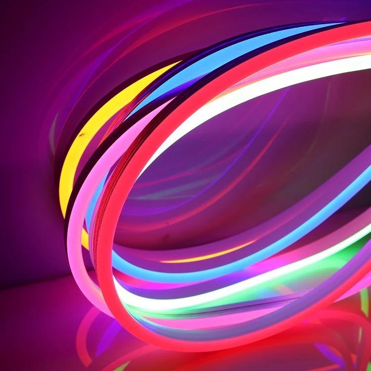 Bandă LED Neon Flex 12V 5M Alb, Roșu, Albastru, Verde, Roz