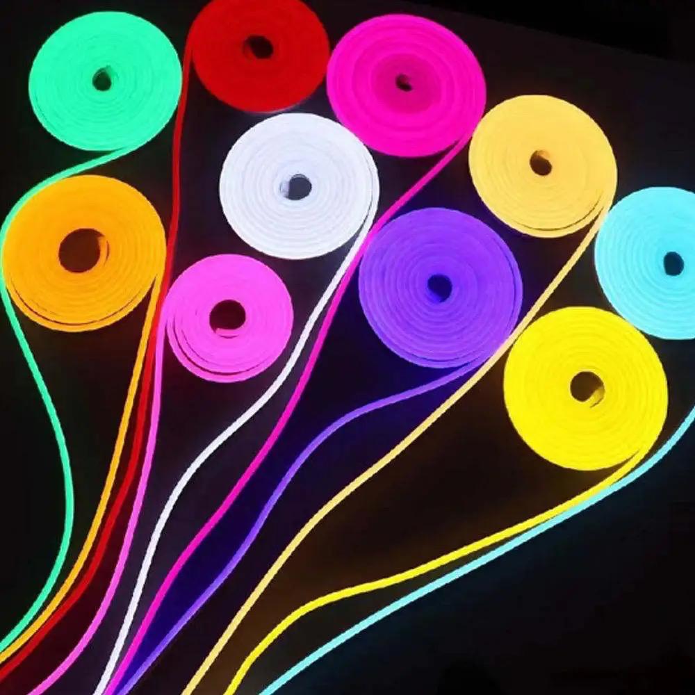 Banda LED Neon Flex 12V 5M pentru iluminat ambiental și decorativ