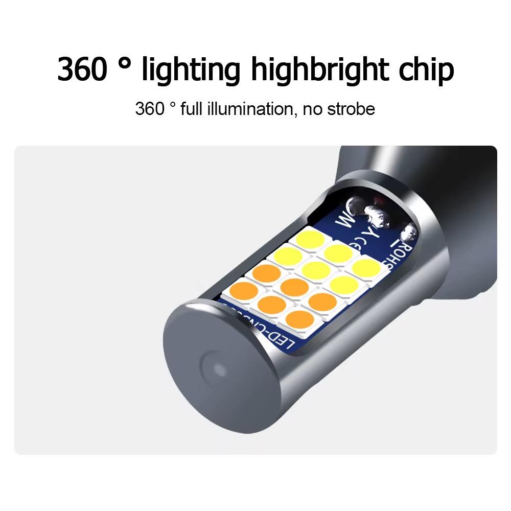 bec led auto alb galben reglabil 2 culori