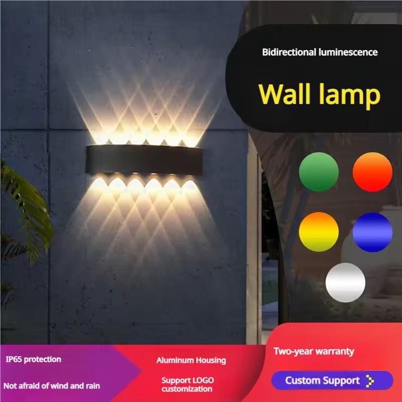 lampă LED exterior efect sus-jos pentru fațadă modernă