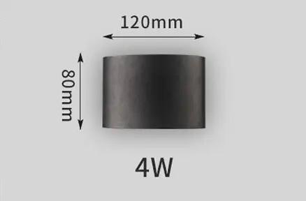 lampă de perete LED exterior design modern negru