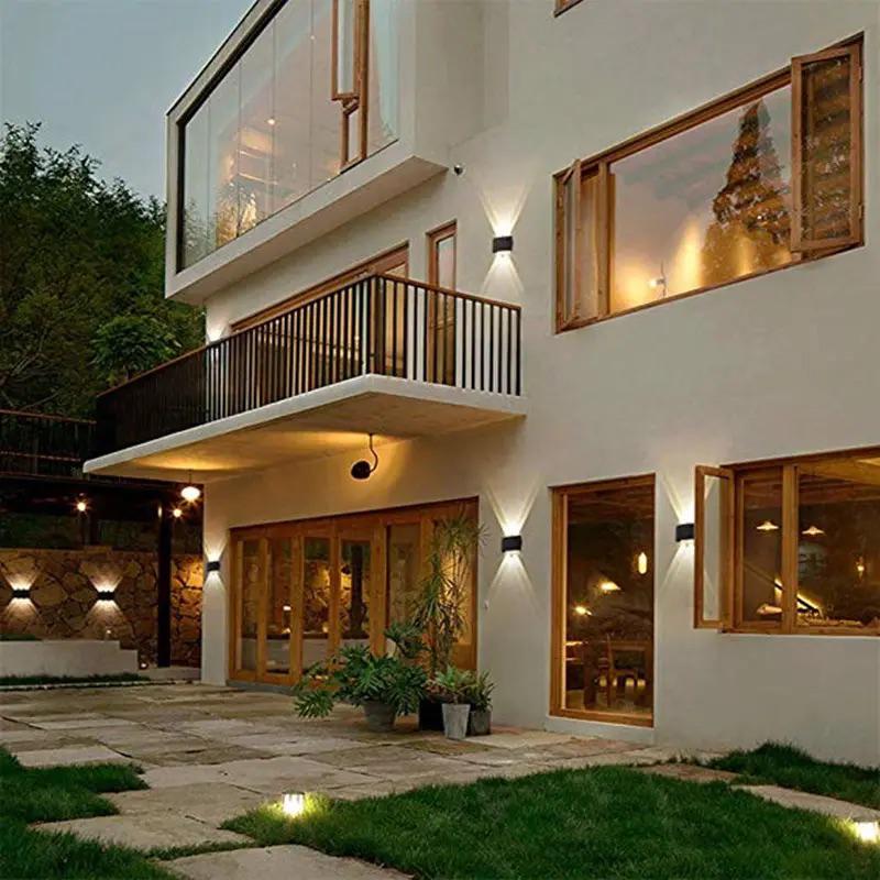 aplică LED exterior efect sus-jos design modern rezistent