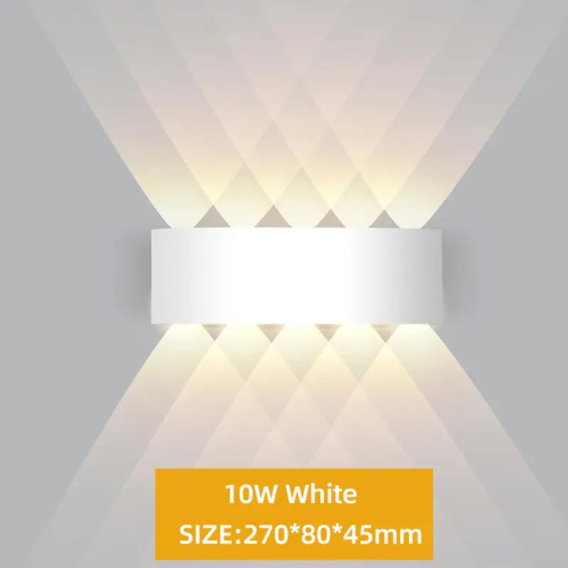 lampă aplica LED exterior albă 10W alb cald și alb rece