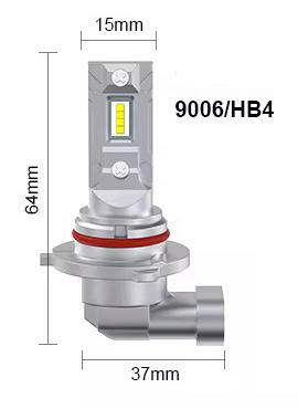 Becuri LED 9006 HB4 CANBUS instalare rapidă Plug & Play 2025