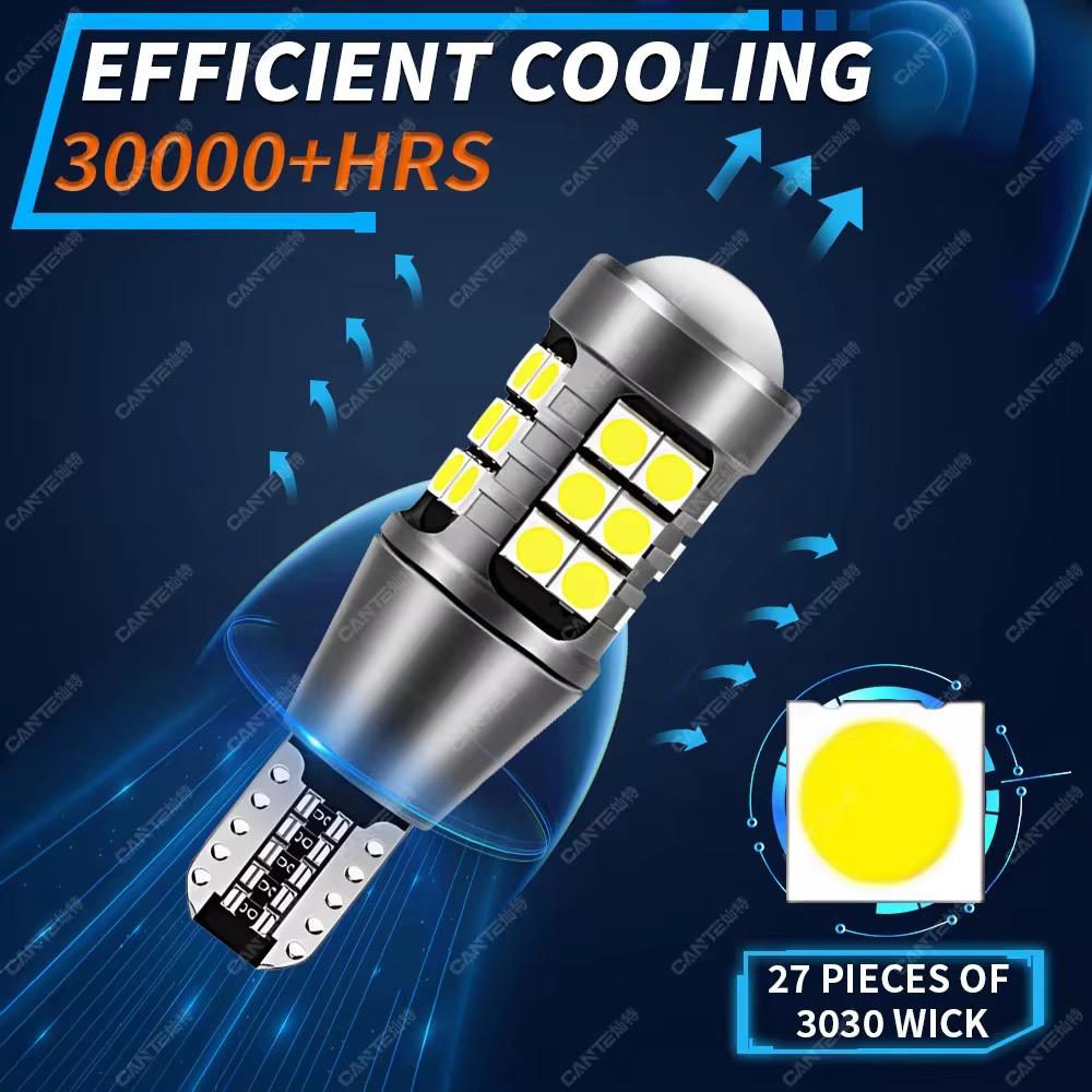Becuri LED T15 3030 27 SMD Alb Rece CANBUS mașină