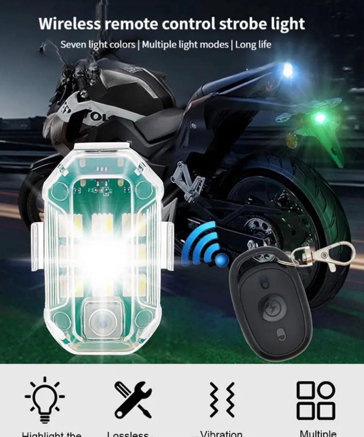 Stroboscop auto moto compact și puternic pentru siguranță