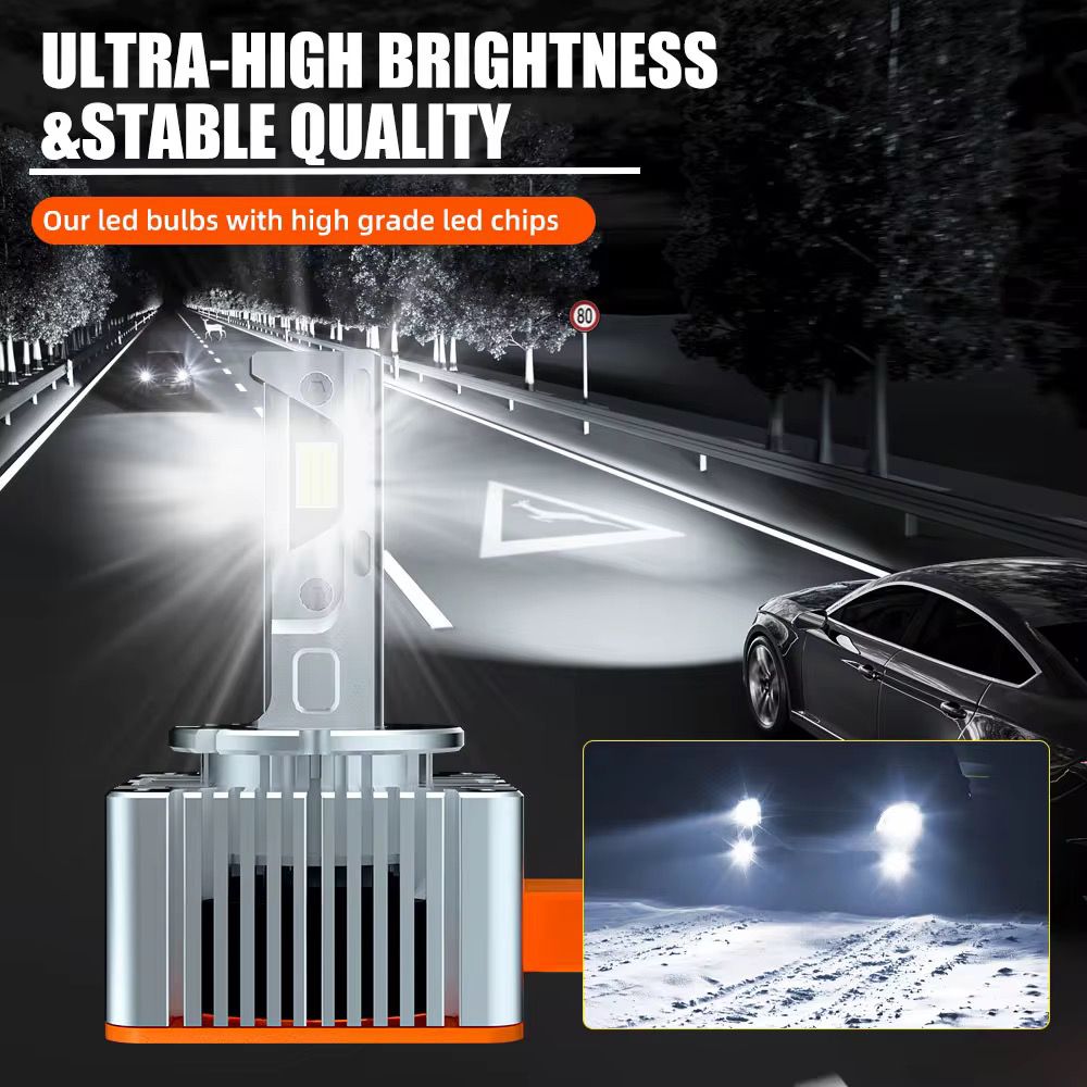 Set becuri Xenon HID-LED D5S 120W 21.000LM iluminare premium auto