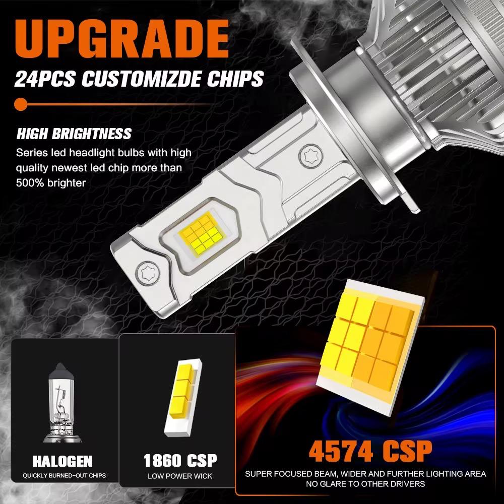 becuri auto led 210w cu reglaj culoare