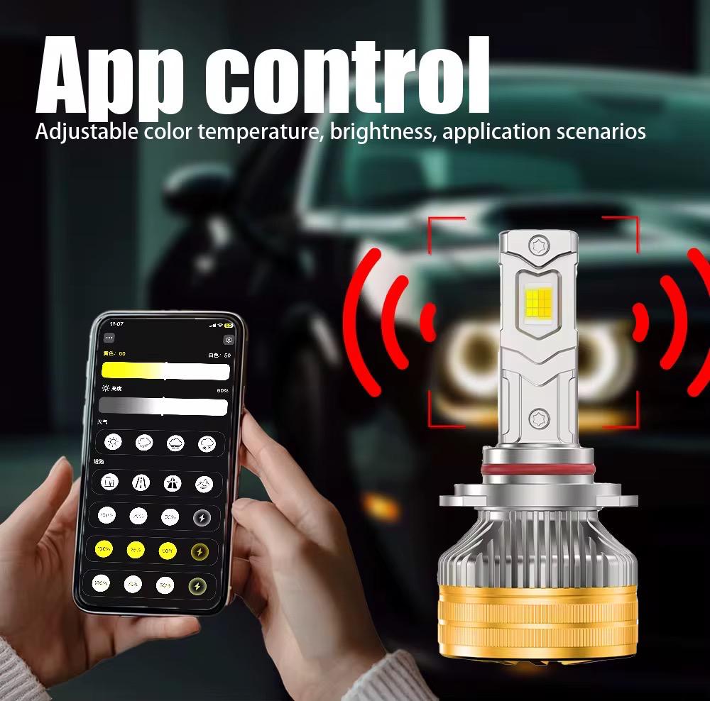 becuri led auto inteligente cu control smart
