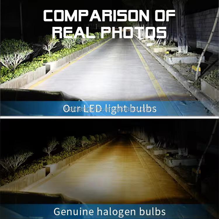 Becuri LED H11 performante 120W pentru îmbunătățirea luminii farului