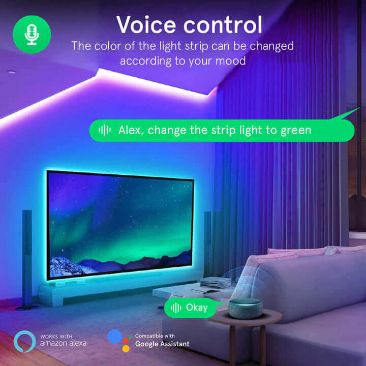 Kit LED RGB 5050 Premium cu Telecomandă și Aplicație