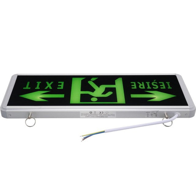 Indicator LED Urgență Iesire Dreapta și Stânga 220V Dimensiuni 356x150 mm