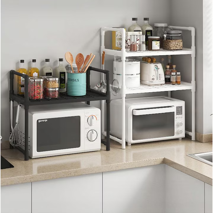 suport bucatarie pliabil pentru cuptor cu microunde 49x48x32
