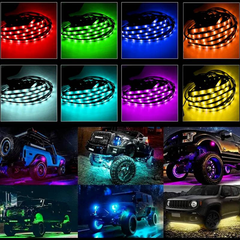 Iluminare RGB personalizabilă pentru automobile