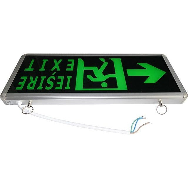 Semn LED Urgență Iesire Stânga 220V Iluminare Clară