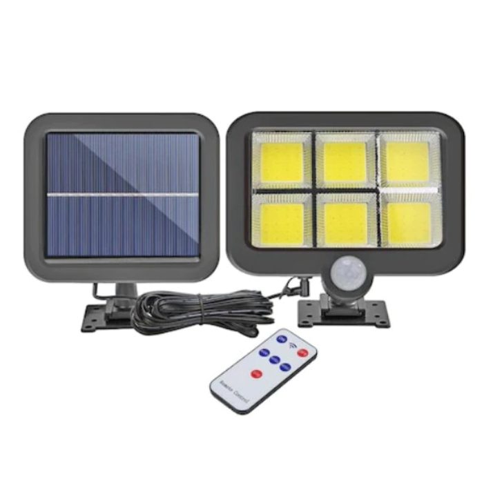 Set 2 lămpi solare LED pentru exterior, senzor mișcare, IP65