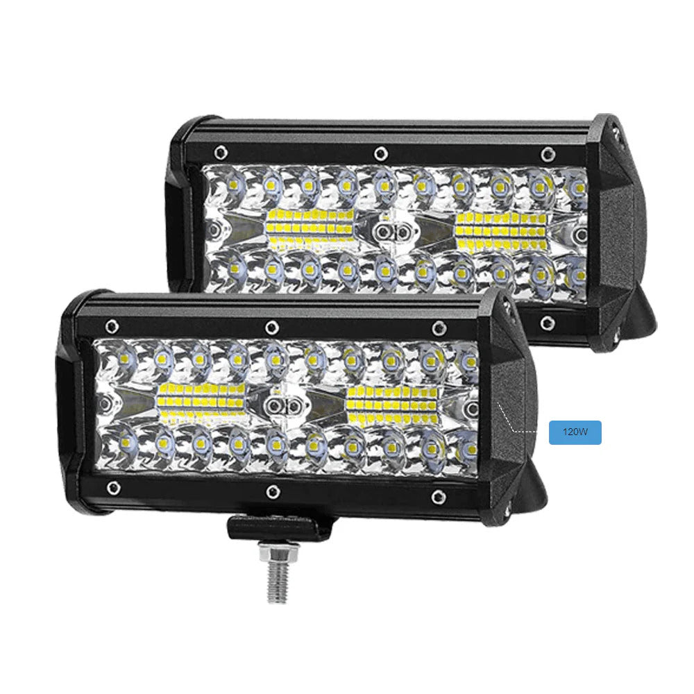 LED Bar Off-Road 120W pentru Condus Nocturn, 40 LED-uri
