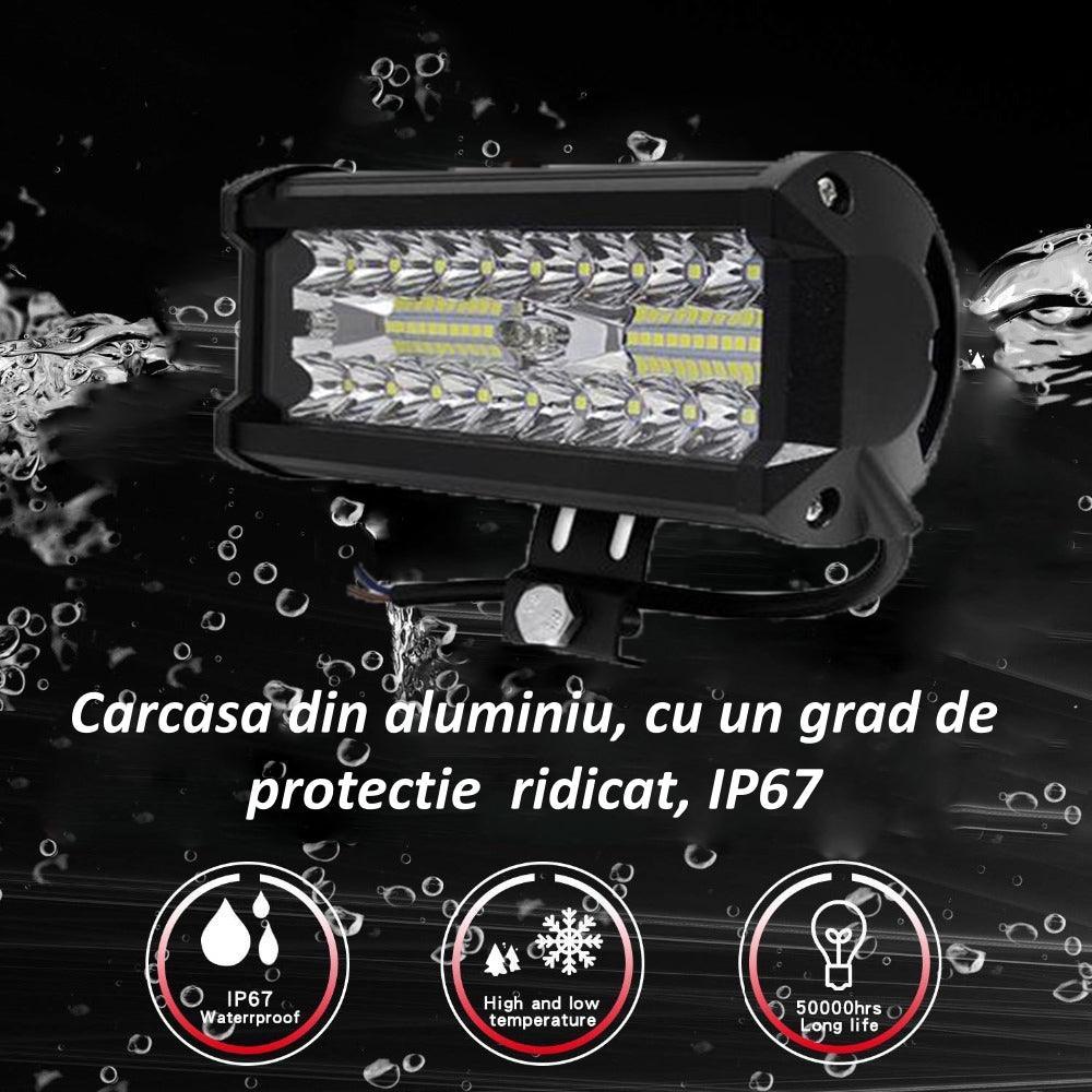 LED Bar Off-Road 120W 40 LED-uri Rezistent la Condiții Extreme