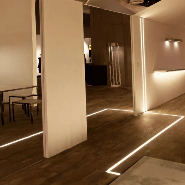 Profil Aluminiu Slim pentru Benzi LED 2m 20x20mm