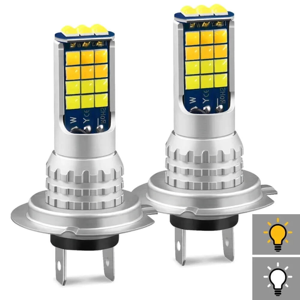 Set 2 becuri auto cu Led H7 - iluminare alb rece