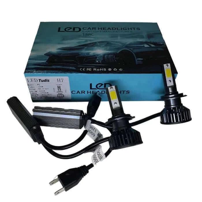 Set 2 Becuri LED H7, Lumina Alb Rece