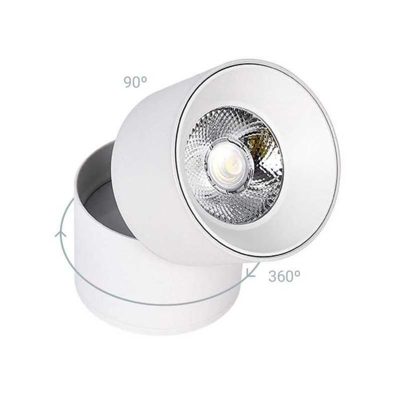 Spot LED Aplica Rotativ 12W, 180° Unghi, Lumină Neutră 4000K